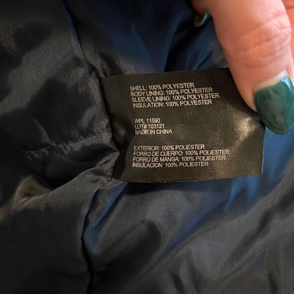 Weatherproof Black Waterproof Hooded Double Layer Parka Jacket Size Large - Picture 14 of 15